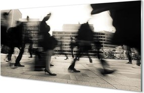 Panel nad Blat Kuchenny Tłum Ludzi w Metropolii