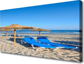 Fotoobraz na płótnie Spokój Nadmorskiej Plaży