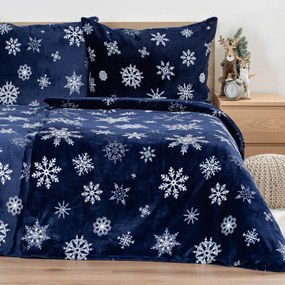 4Home Pościel mikroflanela Midnight Snowfall, 140 x 220 cm, 70 x 90 cm