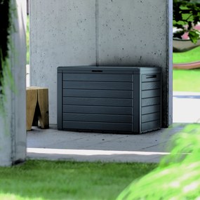 Skrzynia ogrodowa Woodebox 190 l antracytowa PROSPERPLAST