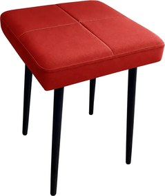 Taboret MAX podstawa czarna : Kolor Stelaża - Czarny , Kolor tkaniny - EKO-SKÓRA - 15D, Typ tkaniny - Eko-skóra