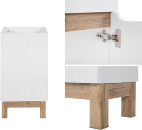 Stojąca szafka pod umywalkę wpuszczaną 80 cm, Bali 821, biała