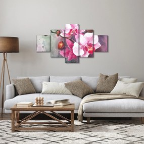 Obraz - Orchidee, akwarela (125x70 cm)