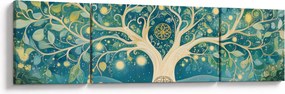 Obraz – Magiczne drzewo ze spiralami (170x50 cm)