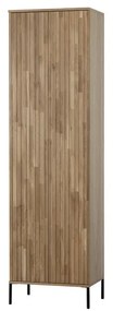 Naturalna szafa w dekorze dębu 60x210 cm Gravure – WOOOD