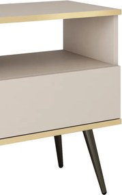 ORIANA Szafka nocna S 54 beżowa | nogi czarne