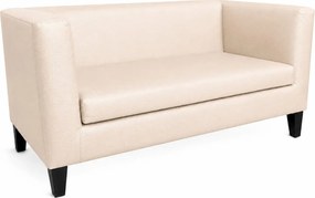 Sofa Monaco : Kolor nogi - Venge, Kolor tkaniny - EKO-SKÓRA - 18D, Typ tkaniny - Eko-skóra , Wysokość nogi - 15 cm