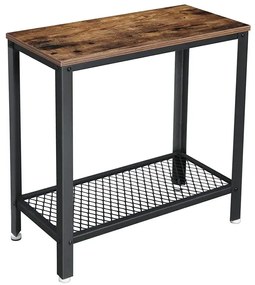 Stolik wąski do przedpokoju na buty z półką S5-C80