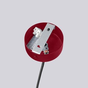 Żyrandol HALO 6 burgund ryflowany SOLLUX  LIGHTING