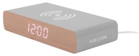 Budzik cyfrowy z ładowarką bezprzewodową Retro Flat LED – Karlsson