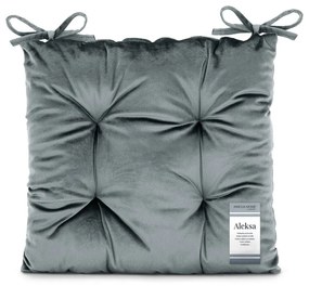 Aksamitna poduszka na krzesło 40x40 cm Aleksa – Restilo