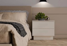 Kaszmirowa szafka nocna z 2 szufladami  N6-C63