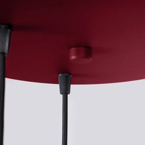 Bordowa lampa wisząca ze szklanym kloszem ø 25 cm Orbital – Nice Lamps