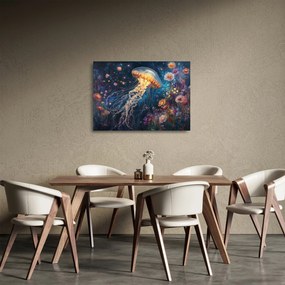 Obraz na szkle - Magiczna meduza (70x50 cm)