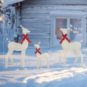 Outsunny Renifer LED — dekoracja świąteczna