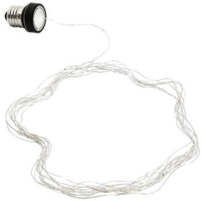 Lampa stołowa Art Deco czarna z przydymionym szkłem ze sznurem świetlnym E27 - Karel ArtDeco Oswietlenie wewnetrzne