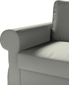 Pokrowiec na sofę Backabro 2-osobową rozkładaną kolor szary tkanina strukturalna