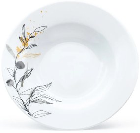 Arôme Home 18-częściowy zestaw obiadowy Wierzba, ekstra biały