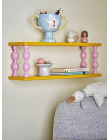 Żółta wielopoziomowa półka dziecięca 60 cm Bibiola – Bloomingville Mini