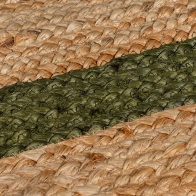 Ciemnozielono-naturalny kolorze dywan z juty tkany ręcznie 160x230 cm Grace Green – Flair Rugs
