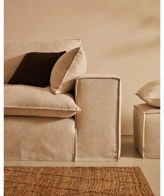 Beżowa lniana sofa 280 cm Anarela – Kave Home