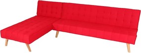 Sofa narożna MCW-K38,  czerwony