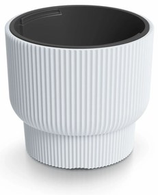 Donica ogrodowa z wkładem Milly 39,5 x 39,5 x 35 cm biały PROSPERPLAST