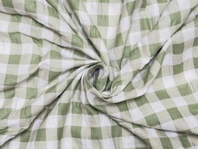 PrzytulneMieszkanie.pl PrzytulneMieszkanie.pl Pościel krepowa do łóżeczka Renforcé GRENTIS zielona Rozmiar pościeli: 45 x 65 cm | 90 x 140 cm