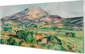 Szklany Panel Góra Świętej Wiktorii - Cézanne