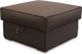 Pufa SMART COSARO XL z miejscem do przechowywania 71x71 cm, ciemnobrązowa