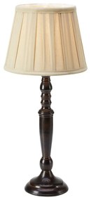 Ciemnobrązowa lampa stołowa z tekstylnym kloszem (wysokość 46 cm) Chocolat – Markslöjd