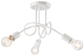 Biała lampa sufitowa bez klosza 36x36 cm Camilla – LAMKUR
