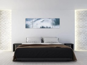 Obraz - Drzewa we mgle (170x50 cm)