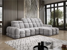 Narożnik TOLLO MINI S Prawostronny Elektryczna regulacja Salvador 13 kolor Srebrny WERSAL