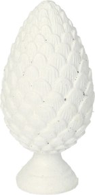 Dekoracja White Cone 13cm