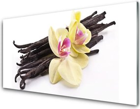 Panel Szklany do Kuchni Kwiatowy Ornament Ścienny