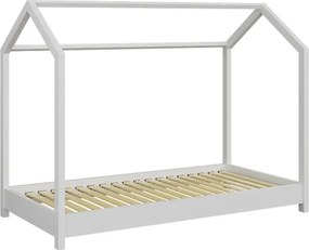 Białe sosnowe łóżko dziecięce 90x200 B0-T52