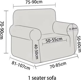 4Home Elastyczny pokrowiec na fotel Retro, 75 - 95 cm
