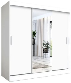 Szafa przesuwna biały mat 200 cm - Massi 6X