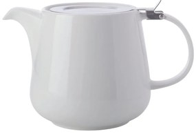 Biały porcelanowy dzbanek do herbaty z sitkiem Maxwell &amp; Williams Basic, 600 ml