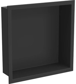 Mexen X-Wall-R półka wnękowa z kołnierzem 30 x 30 cm, czarna - 1970303010