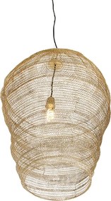 Orientalna lampa wisząca złota 70 cm - Nidum