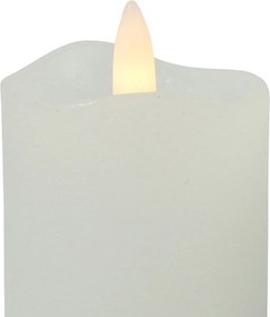 LED świeca słupkowa LYON 8 cm biała, zestaw 2 szt.
