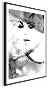 Plakat Zakochana elegancja 29,7x42 cm z ramą czarną z marginesem ARTGEIST B