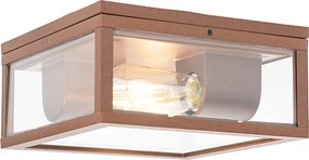 Industrialna lampa sufitowa rdzawo-brązowa IP44 2-światła - Charlois