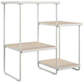Biała konsola z blatem w dekorze jesionu 35x67 cm Dante – Støraa