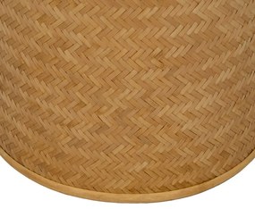 Pleciony puf w naturalnym kolorze Rattan – Ixia