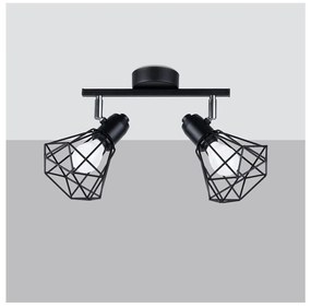 Czarna lampa sufitowa ø 10 cm Varpu – Nice Lamps