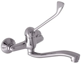 RAV Slezák SA601.5/26 - Bateria umywalkowa SAZAVA z dźwignią lekarską, błyszczący chrom