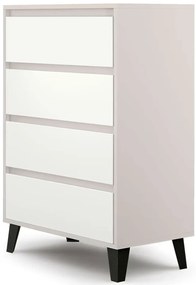 Komoda w stylu skandynawskim kaszmir + biały B5-F18